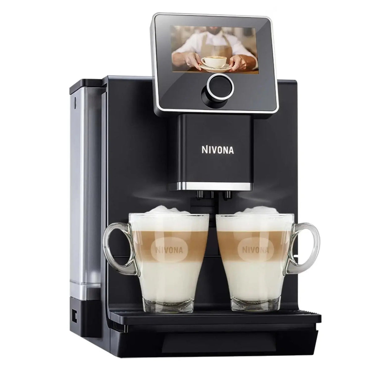 Nivona NICR 960 Kaffeevollautomat Matt Schwarz – Perfekter Kaffee Genuss mit Milchcontainer