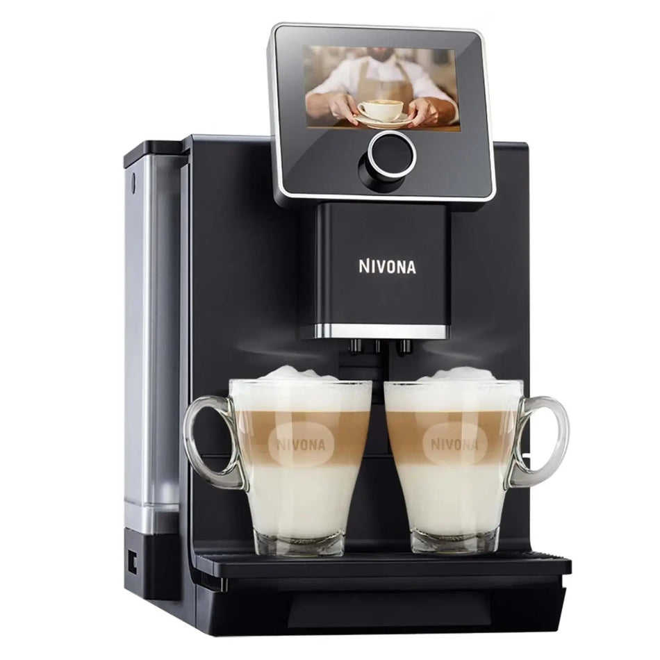 Nivona NICR 960 Kaffeevollautomat Matt Schwarz – Perfekter Kaffee Genuss mit Milchcontainer
