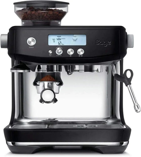 Sage Barista Pro SES878BTR Matt Schwarz Siebträgermaschine – Schnell, Intuitiv, Mühle, Milchaufschäumer