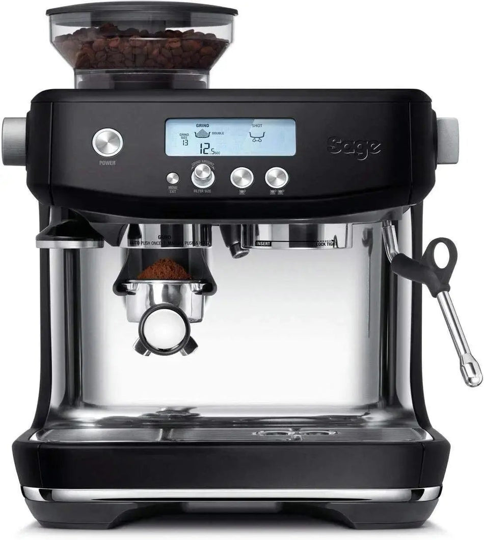 Sage Barista Pro SES878BTR Matt Schwarz Siebträgermaschine – Schnell, Intuitiv, Mühle, Milchaufschäumer