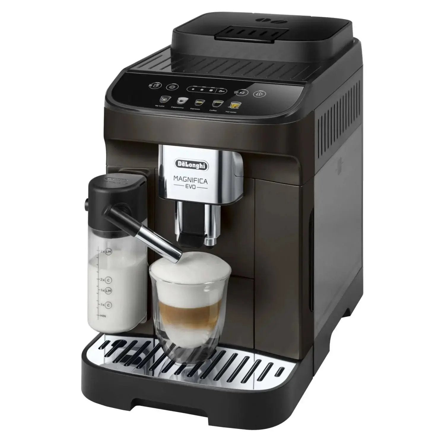 De'Longhi Magnifica EVO Milk Kaffeevollautomat ECAM293.61.BW Braun – Perfekter Espresso, Cappuccino auf Knopfdruck