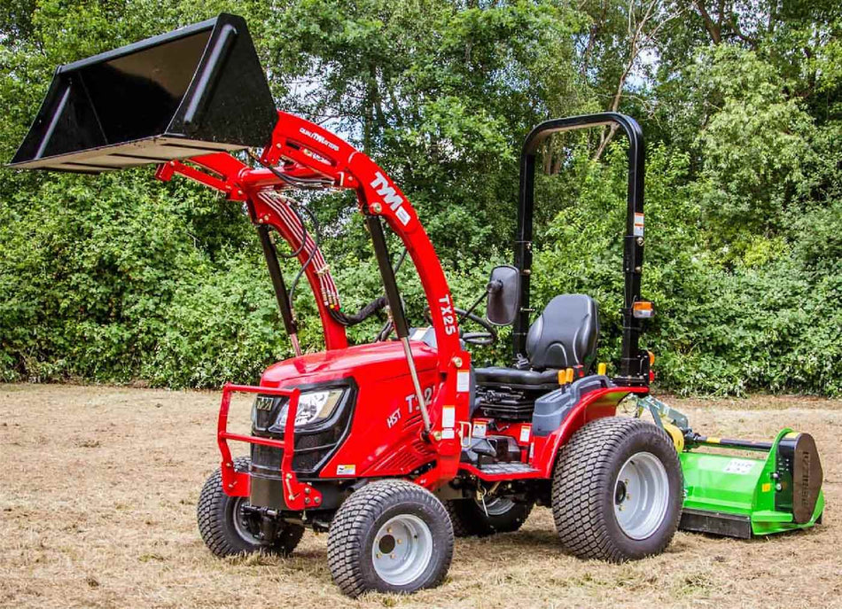 Tym Allrad-Kompakttraktor T265 HST mit Industriebereifung, Frontlader, Palettengabel, OPG-Dach - Modell 2025