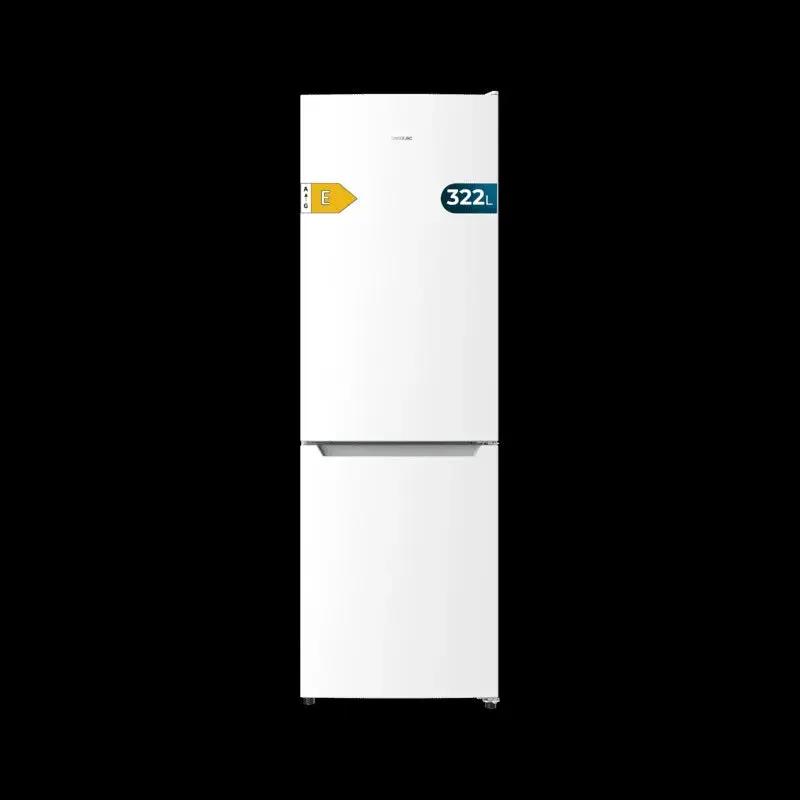 Cecotec Bolero CoolMarket Combi 322 Weiß Kühlschrank: E-Effizienz, No Frost, 322L Kapazität