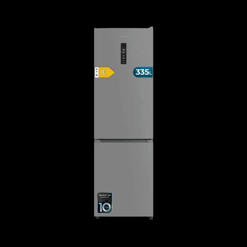 Cecotec Bolero CoolMarket Combi 335 Grey E Kühl-Gefrier-Kombination, 335L, No Frost, Inverter