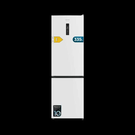 Cecotec Bolero CoolMarket Combi 335 Weißer Kühlschrank, Total No Frost, Energie Effizienz E, 335 Liter