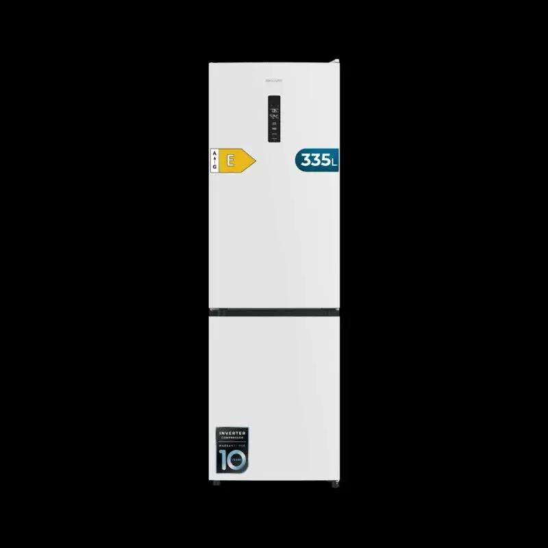 Cecotec Bolero CoolMarket Combi 335 Weißer Kühlschrank, Total No Frost, Energie Effizienz E, 335 Liter